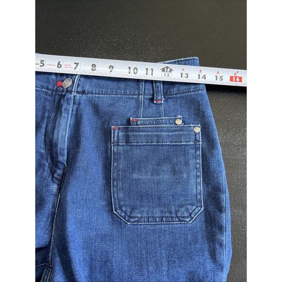 Maeve Anthropologie Jeans Women 29 Junie High Rise Slim Leg Dark Wash 24" Crop - Picture 9 of 11